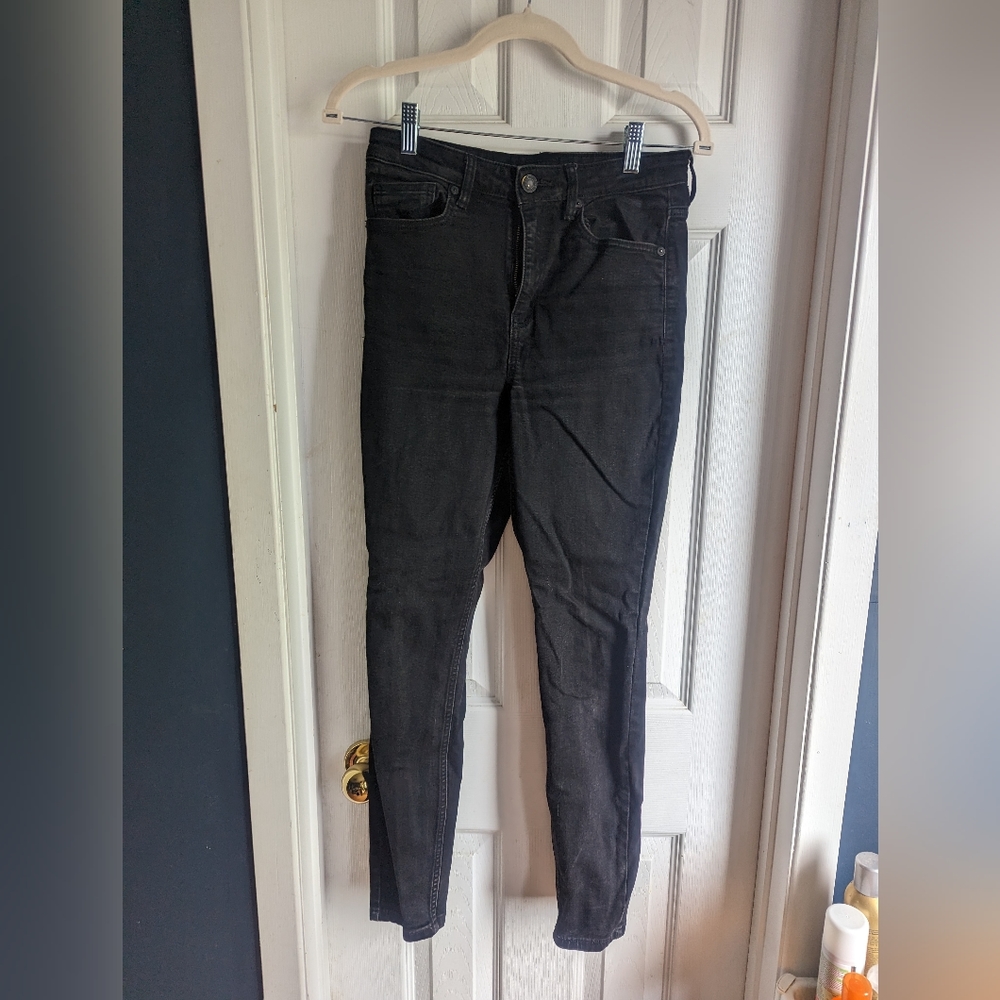 Frank and Oak black high waist skinny